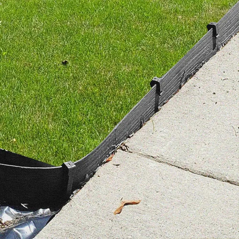 30 Piece 10 Inch Black Landscape Edging Stakes Heavy Duty Plastic Ground Spikes for precise border installation on lawn edge
