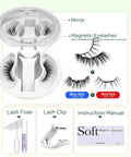 All In One Magnetic Eyelashes Kit With Applicator And Lash Fixer For Full Volume Soft Magnetic Lashes No Glue Needed Reusable HX08