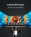 4.3 Inch IPS Digital Microscope 1000X With Built In Lights For Coin Collectors And DIY Lab Projects Crystal Clear Images On A Bright Screen Easy USB Viewing with 4.3-inch IPS screen
