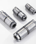 25 Pack Double Expansion Shield Anchors For Masonry And Concrete Zinc Plated with visible cylindrical two-piece design