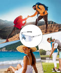 Straight Up Photochromic Safety Sunglasses With Polarized Optics And Ultraviolet Shielding Featuring Lockdown Side Grips For Unmatched Eye Comfort On Road Trips Or Handyman Missions displayed with outdoor activities.