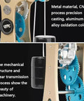 DIY Metal Pendulum Wall Clock Kit With Gear Train And Pendulum close-up of gears and mechanical parts
