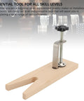V Slot Bench Pin Clamp For Jewelry Making And Craft Projects Heavy Duty Stable Workbench Attachment on beechwood base