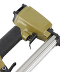 Close-up of Heavy Duty 18 Gauge Pneumatic Brad Nailer and Narrow Crown Stapler Combo showing textured handle and trigger switch.