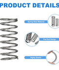 Ten Pack 7mm OD Compression Springs With 0.6mm Wire Diameter And 15mm Free Length In Spring Steel Built Tough For DIY Repairs Home Projects And Shop Use