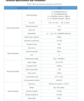 Technical specifications and parameters table for TF02 Pro LiDAR Sensor For Drones And Smart Traffic Systems, IP65 Weatherproof Rangefinder.
