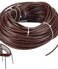164Ft Round Plastic Wicker Replacement Cord 3.5mm Weaving Cord For Outdoor Patio Pool Furniture Repair Coconut Brown