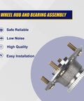 Rear Wheel Bearing And Hub Assembly 512178 For 1998 1999 2000 2001 2002 Honda Accord 2.3L L4 With Rear ABS Disc Brakes