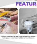 Top Shelf 65 Piece Zinc Plated Knurled Thumb Screws Assortment Kit With M3 M4 M5 M6 M8 Sizes showing flat head fasteners in use.