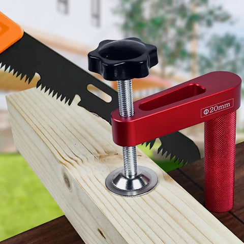 Rock Solid Aluminum Holdfasts For 19mm And 20mm Dog Holes Providing Secure Wood Gripping With Quick Release, Easy One Hand Operation