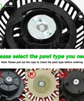 Different pawl types for Pull Start Recoil Starter Assembly For Predator 212cc 196cc 6.5HP Engines