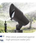 Outdoor Backyard Landscape Lighting LED 12V Medium Size Accent Light With Adjustable Beam Angle And Brightness Control