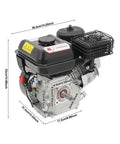 212cc Gas Engine With Horizontal Shaft 4-Stroke Workhorse For Farm And Industrial Jobs Hand Start Carburetor