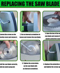 Heavy Duty Electric Pipe Cutter for Copper PVC Stainless Steel Aluminum and More, Precise Easy Cut Tool for Plumbing HVAC Automotive Gas Lines DIY Projects Shipyards and Pro Work. blade replacement steps