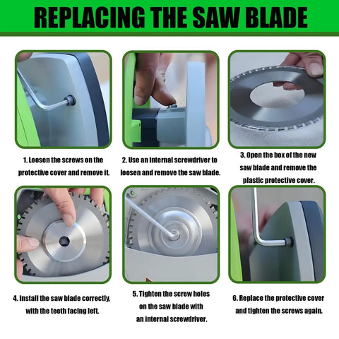 Heavy Duty Electric Pipe Cutter for Copper PVC Stainless Steel Aluminum and More, Precise Easy Cut Tool for Plumbing HVAC Automotive Gas Lines DIY Projects Shipyards and Pro Work. blade replacement steps