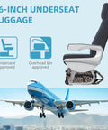 Expandable Softside 4-Piece Luggage Set With 20 Inch Carry-On, 16 Inch Underseat Bag, Spinner Wheels, TSA Lock, Leopard Print