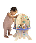 Deep Sea Adventure Wooden Toddler Activity Center With Clacking Clams Spinning Gears And Slick Bead Runs, 21 inches high.