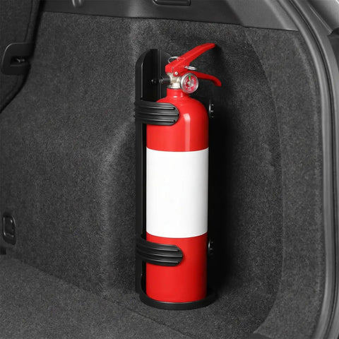 Rock Solid Wall Mount Fire Extinguisher Bracket For Car And Boat Secure Durable Steel Holder Stays Put With No Sweat Install Compact Safe Storage Rack For Emergency Prepped Adventures