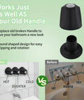 Remodel Bathtub And Shower Handle Kit 2 Piece Replacement With 12H 2H And 12H 2C Stems Flange Base Matte Black Finish comparison