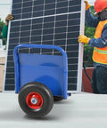 Heavy Duty Drywall Dolly With Rugged Steel Build And 10 Inch Solid Rubber Wheels To Haul Plywood Doors And Panels Jobsite Ready Beast Frame Handles 1000 Pounds No Sweat with solar panel.