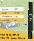61 Inch Lawn Mower Blades Set For Scag Ferris Bad Boy Mowers Provide Clean Precise Cuts Replace 5020842S 15208425S 48111 481708