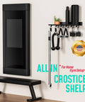 1 Tier Floating Shelf For Tonal Accessories And Home Gym Storage Must Have Wall Mount Gym Rack Metal Organizer With Rounded Edges
