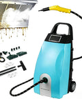 This Jintvo Commercial Steam Cleaner Is A total Game Changer With Its Huge 3.5L Tank And Fast 20 Second Heat Up Time It Handles Any Mess Like Grease Or Grime Easily Perfect For Auto Detailing Kitchen Deep Cleans And Whole House Freshening Without Harsh, showcasing tank and accessories.