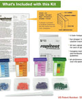 DIY Home Soil Test Kit For N P K And pH With 40 Tests Quick Results For Garden Soil Analysis Easy To Use Kit contents including test tubes, capsules, and instructions.