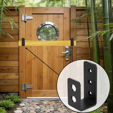 2x4 Door Barricade Brackets 4 Pack Tough As Nails Heavy Duty U Shaped Security Bars For Reinforcing Doors On Homes Garages Barns Sheds And Gates Includes Mounting Hardware