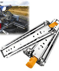 Beefy 32 Inch Full Extension Drawer Slides With Lock And Side Mount Ball Bearing Glides, 500 Pound Load Capacity shown loading vehicle