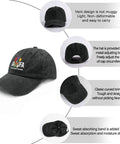 Go To Womens Adjustable Cap With Front Artwork Lightweight Soft And Breathable Hat shown with features