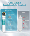 Top Shelf Inline Water Filter For Ice Makers And Fridges Smooth Flow One Quarter Inch Tubing RV camper compatible full installation kit image.