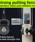 Six Ball Bearing Fishing Swivels And Snaps For Trolling And Bass Fishing, stainless steel test image with 50 kg load