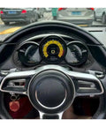 Porsche 12.3 Inch LCD Dashboard Instrument Panel Replacement For Cayman Boxster 981.1 987.2 2005 2012 Digital Gauge Cluster Smart Module With Built In Circuit Board And Plug And Play Stability installed in Porsche steering wheel view