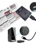 Embedded Mini Barcode Scanner For Screen Scanning CCD Reader Module connected to USB on computer