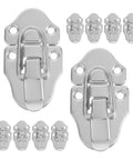 Heavy Duty 10 Pack Silver Metal Luggage Buckle Iron Clasp Draw Toggle Latch With Spring Lock For Box Hasp Closure Ideal