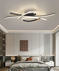 Lit LED Ceiling Light Fixture 40W 2600 Lumens Flush Mount Chandelier for Kitchen, Bedroom, Living Room, Study, Office with Dimming Remote