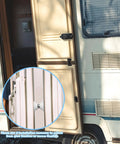 2 Pack White Silicone Magnetic Door Holder For RV No Drilling Hole-Free Installation Silent Magnetic Door Latch Self-Adhesive Mount