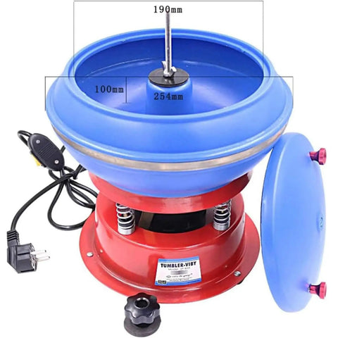 Vibrating Tumbler Polisher For Grinding And Polishing Jade And Jewelry High Frequency Rock Polisher with dimensions