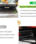 GERYON E2900/E2901 vacuum sealer gasket kit with upper and lower foam gaskets (6 pieces); front and side view collage.