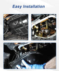 Beefed Up Heavy Duty Transmission Oil Pan Gasket For Torqueflite 727 With Steel Plate Support And Superior Sealing For High Temperature Engine Use Model 93110 Replacement installed on transmission pan