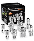 Jerufox 8-piece stainless steel pressure washer quick-connect kit with 3/8 in male and female fittings