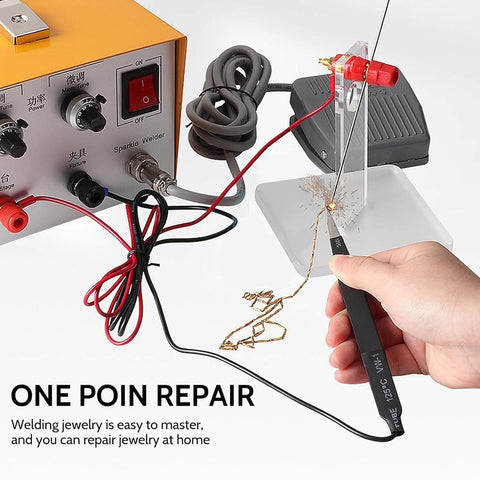 30A Jewelry Spot Welder For Gold Silver Platinum And Steel Necklaces with pulse arc welder, repairing gold necklaces