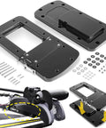 Xi Series Quick Release Mounting Bracket Kit Replacement for Xi3 Xi5 Trolling Motors, Aluminum Black components displayed