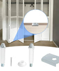 Boss Bifold Door Repair Kit For One And Three Eighths Inch Wood Bifold Closet Doors With Bottom Pivot Bracket Replacement