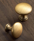 Six Pack Cabinet Knobs In Brushed Bronze Solid Zinc Alloy Drawer Handles For Kitchen Hardware Dresser Knob Single Hole