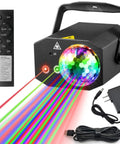 Disco Ball Party Lights With RGB Strobe And Pattern Projection, Sound Activated LED Stage Lighting With Remote and accessories