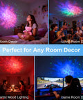 Smart Galaxy Star Projector With Nebula Night Light, 16 Million Colors, App And Voice Control for diverse room settings