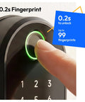 Smooth Zero Drama Keyless Entry With This Heavy Duty Wifi Smart Door Lock 0.2s fingerprint sensor and keypad for fast access.