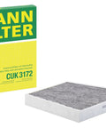 Activated Carbon Cabin Air Filter For Mercedes E350 E320 CLS550 And More OEM Replacement with MANN FILTER CUK 3172 packaging